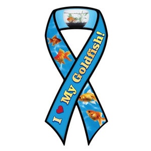 I Love My Goldfish - Ribbon Magnet