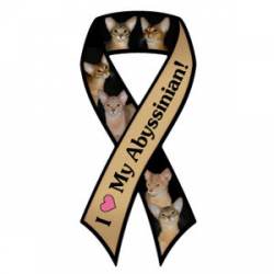 I Love My Abyssinian - Ribbon Magnet