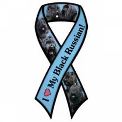 I Love My Black Russian - Ribbon  Magnet