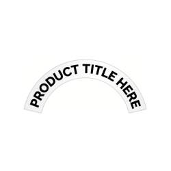 YARDMASTER - Reflective Hard Hat Rocker Crescent Sticker 3" x 7" Helmet Decal