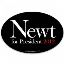 Newt Gingrich - Oval Sticker