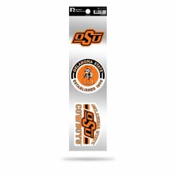 Oklahoma State University Cowboys Logo - Sheet Of 3 Triple Spirit Stickers