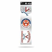 University Of Virginia Cavaliers - Sheet Of 3 Triple Spirit Stickers