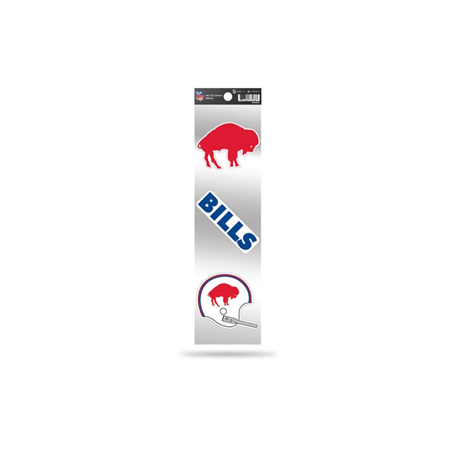 Buffalo Bills Retro Vintage Logo - Sheet Of 3 Triple Spirit Stickers