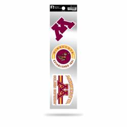 University Of Minnesota Golden Gophers Logo - Sheet Of 3 Triple Spirit Stickers