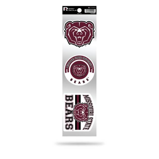 Missouri State University Bears Logo - Sheet Of 3 Triple Spirit Stickers