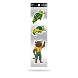 North Dakota State Bison Retro Logo - Sheet Of 3 Triple Spirit Stickers