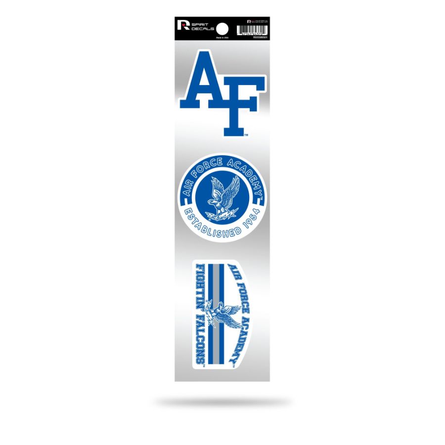 Air Force Academy Falcons Logo - Sheet Of 3 Triple Spirit Stickers