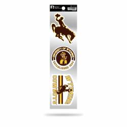 University Of Wyoming Cowboys Logo - Sheet Of 3 Triple Spirit Stickers