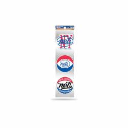 Brooklyn Nets Retro Vintage Logo - Sheet Of 3 Triple Spirit Stickers