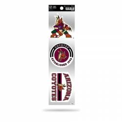 Arizona Coyotes Retro Vintage Logo - Sheet Of 3 Triple Spirit Stickers