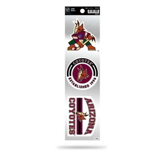 Arizona Coyotes Retro Vintage Logo - Sheet Of 3 Triple Spirit Stickers