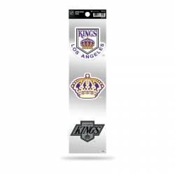 Los Angeles Kings Retro Vintage Logo - Sheet Of 3 Triple Spirit Stickers