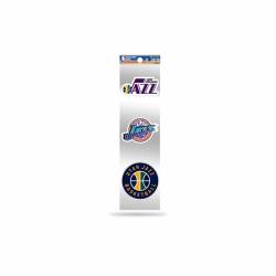 Utah Jazz Retro Vintage Logo - Sheet Of 3 Triple Spirit Stickers