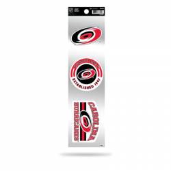 Carolina Hurricanes Retro Vintage Logo - Sheet Of 3 Triple Spirit Stickers