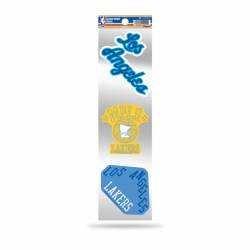 Los Angeles Lakers Retro Vintage Logo - Sheet Of 3 Triple Spirit Stickers