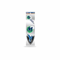 Dallas Mavericks Retro Vintage Logo - Sheet Of 3 Triple Spirit Stickers
