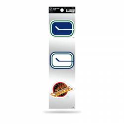 Vancouver Canucks Retro Vintage Logo - Sheet Of 3 Triple Spirit Stickers
