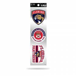 Florida Panthers Retro Vintage Logo - Sheet Of 3 Triple Spirit Stickers