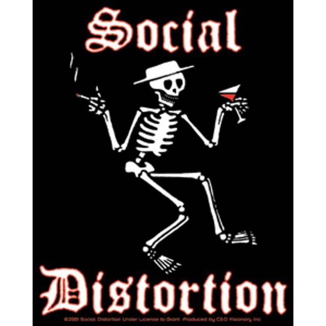 Social Distortion Skeleton - Vinyl Sticker