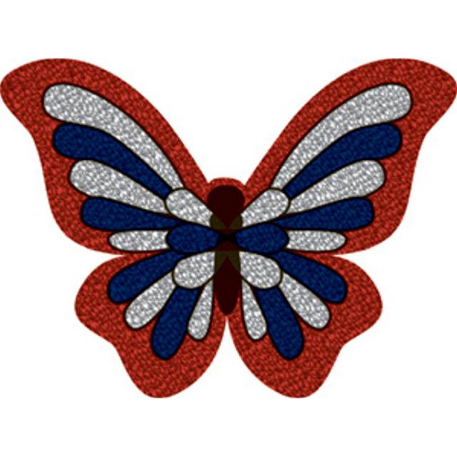 Butterfly American - Vinyl Sticker