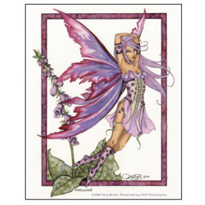Amy Brown Fox Glove - Vinyl Sticker
