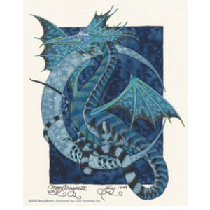 Amy Brown Moon Dragon - Vinyl Sticker
