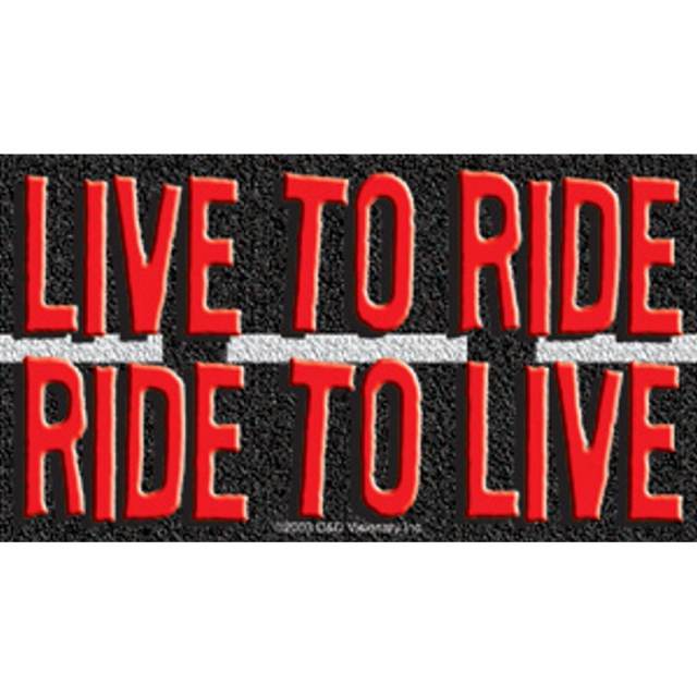 Live To Ride Ride To Live - Vinyl Sticker