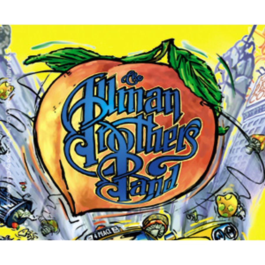 The Allman Brothers Band NY Peach Vinyl Sticker at Sticker Shoppe