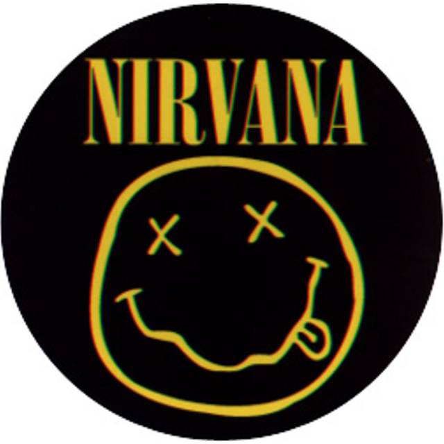Nirvana Round Smiley Logo - Vinyl Sticker