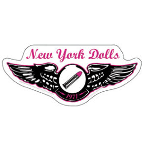 New York Dolls Wings Logo - Vinyl Sticker