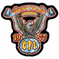 West Coast Choppers CFL Eagle 1977 - Vinyl Sticker