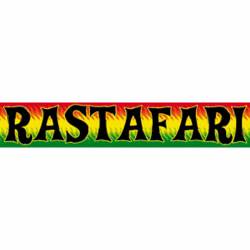 Reggae And Rasta Rastafari - Vinyl Sticker