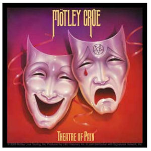 Motley Crew Theatre Of Pain - Red Vinyl Sticker
