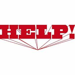 The Beatles Red Help - Vinyl Rub-On Transfer Decal