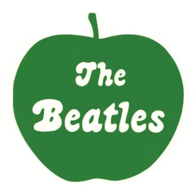 The Beatles Green Apple - Vinyl Rub-On Transfer Decal at Sticker