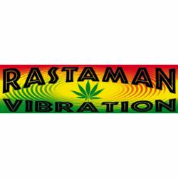 Reggae And Rasta Rastaman Vibration - Vinyl Sticker