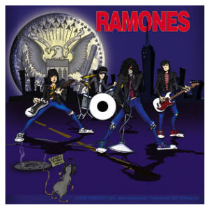 The Ramones Cartoon - Vinyl Sticker