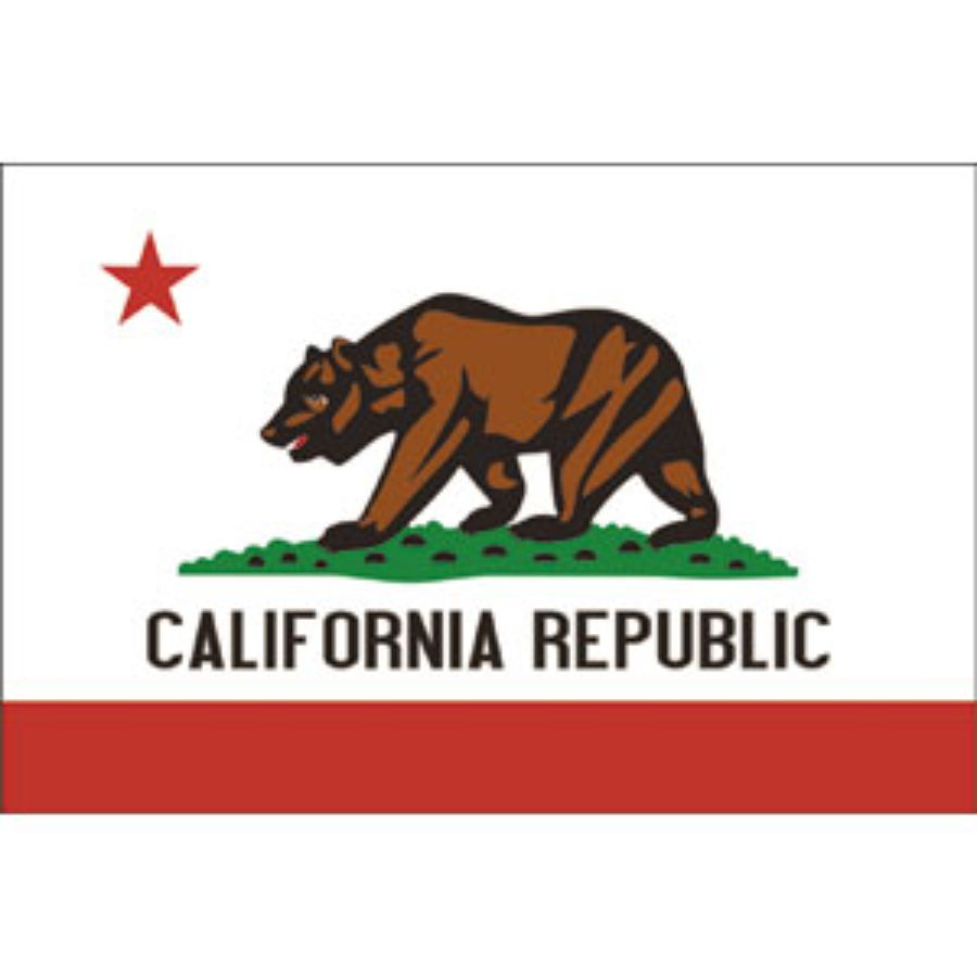 State Of California Flag Vinyl Sticker at Sticker Shoppe