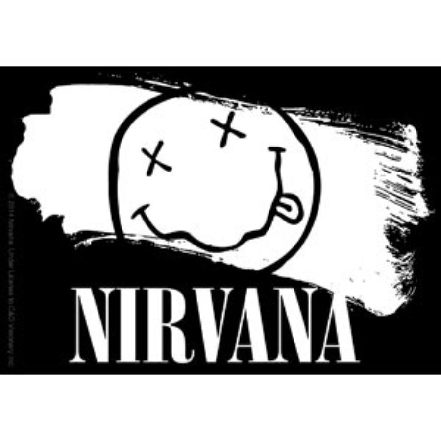 Nirvana Smiley Paint - Vinyl Sticker