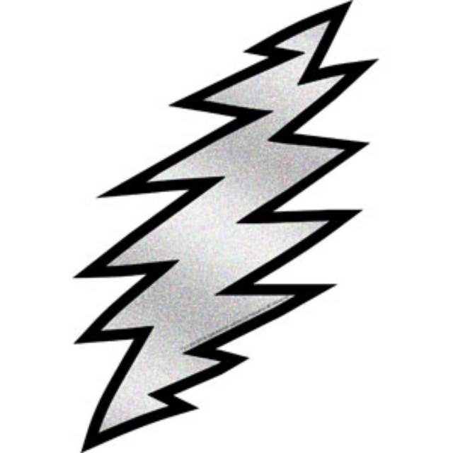 The Grateful Dead Lightning Bolt - Vinyl Sticker at Sticker Shoppe