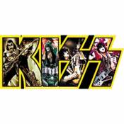 Kiss Band Logo Yellow - Vinyl Sticker