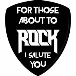 AC/DC I Salute You - Vinyl Sticker