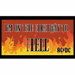 AC/DC On The Highway - Vinyl Sticker