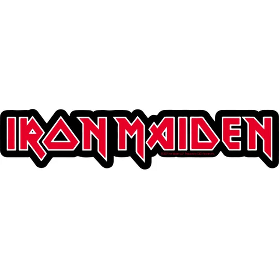 Iron Maiden Script Logo - Vinyl Sticker at Sticker Shoppe