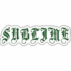 Sublime Old English Logo - Vinyl Sticker