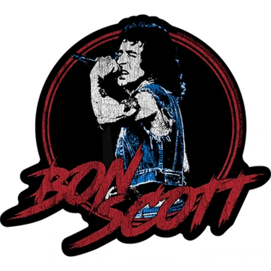 Bon Scott Singing Logo - Vinyl Sticker at Sticker Shoppe