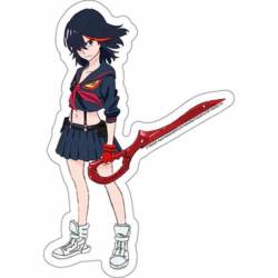 Kill La Kill Ryuko with Blade - Vinyl Sticker