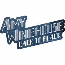 Amy Winehouse Back To Black - Vinyl Sticker