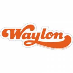 Waylon Jennings Name Logo - Vinyl Sticker